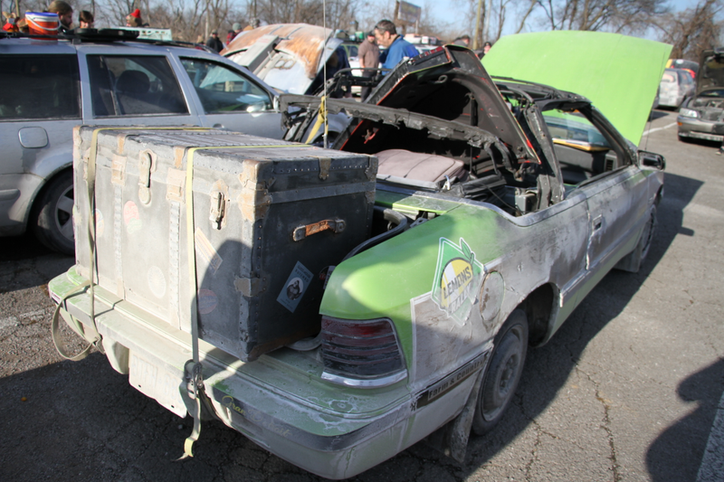 Don’t worry—the hood is up for the car show.